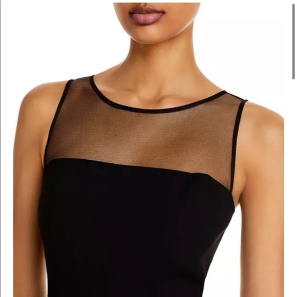 Aidan Mattox Illusion Fit-and-Flare Dress - Picture 2 of 11